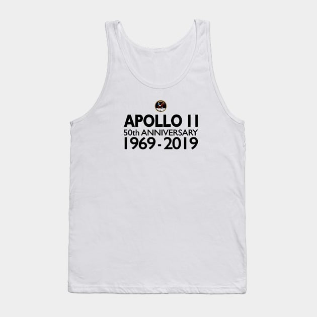 Apollo 11 Moon Landing 50th Anniversary Tank Top by SeattleDesignCompany